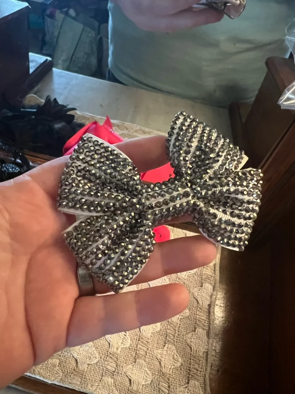 HAIR ACCESSORIES Bag of 2 Bows, 2 Flowers and 1 Halloween Fascinator 5‎ Pieces